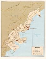 Mapa Politico de Mónaco
