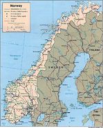 Mapa Politico de Noruega