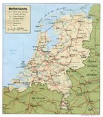 Mapa Politico de los Países Bajos