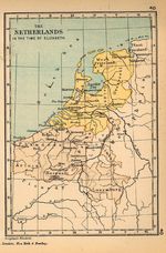 Mapa de los Países Bajos en el Tiempo de Elizabeth