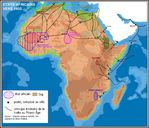 Mapa Histórico de África circa 1400