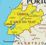 Lisbon Region Map, Portugal