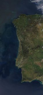 Satellite Image, Photo of Portugal