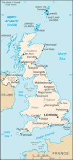 Mapa Politico Pequeña Escala del Reino Unido