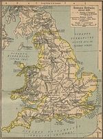Mapa de Britania (Provincia Romana) Circa 410