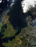 Vista Satelital del Mar del Norte