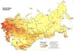 Mapa de Población en la ex Unión Soviética