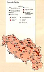 Mapa de la Actividad Económica de la Ex Yugoslavia