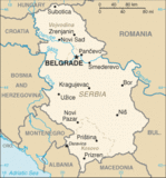 Mapa Politico Pequeña Escala de Serbia