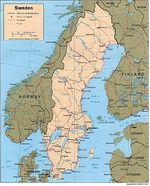 Mapa Politico de Suecia