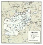 Mapa Politico de Afganistán