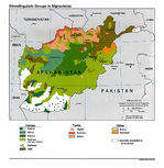 Mapa de los Grupos EtnolingÃ¼Ã­sticos AfganistÃ¡n