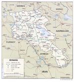 Mapa Politico de Armenia