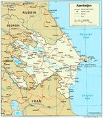 Mapa Politico de Azerbaiyán