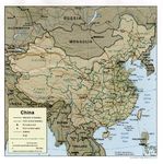 Mapa de Relieve Sombreado de China
