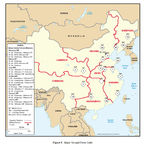 Mapa de las Principales Unidades de la Fuerza Terrestre de China