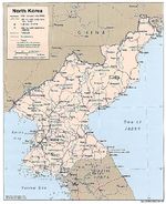 Mapa Politico de Corea del Norte