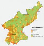 Mapa de Utilización de la Tierra de Corea del Norte