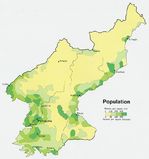 Mapa de Población de Corea del Norte