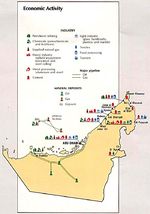 Mapa de la Actividad Económica de los Emiratos Árabes Unidos