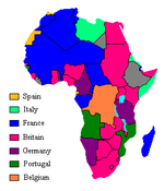 África en la era colonial en 1913