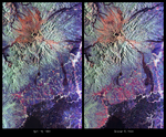 Imagen radar del Monte Pinatubo, Filipinas