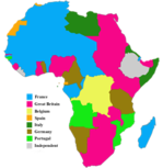África en la era colonial en 1914