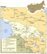 Mapa Politico de Georgia
