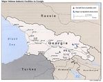 Mapa de las Principales Instalaciones de la Industria de Defensa de Georgia