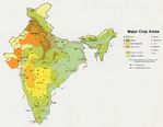 Mapa de los Principales Cultivos de India