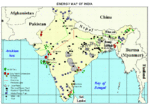 Mapa de Energía de India