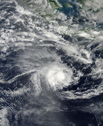 Ciclón tropical 21S cerca de Java