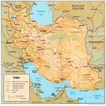 Mapa de Relieve Sombreado de Irán