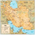 Mapa Físico de Irán