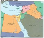 Mapa de Israel y los Países Fronterizos