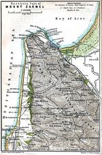 Mapa del Monte Carmelo Parte Norte, Israel 1912