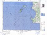 Hoja Koshiki-Retto del Mapa Topográfico de Japón 1954