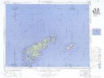 Hoja Amami-O-Shima del Mapa Topográfico de Japón 1954