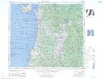 Hoja Akita del Mapa Topográfico de Japón 1954