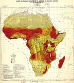 Riesgos de erosión en Africa 1958