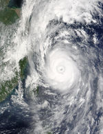 Tifón Maemi (15W) cerca de China