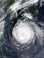 Tifón Rusa (21W) sur de Japón