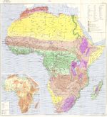 Mapa agrícola de África 1958