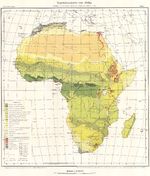 Mapa de vegetación de África 1963