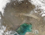 Tormenta de polvareda en Kazajistán