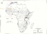 Precipitación media anual en mm en África 1987