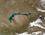 Mapa Satelital del Lago Pellegrini, Rio Negro, Argentina