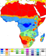 Mapa del clima de Africa 2007