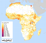 Densidad de Población en África 1960