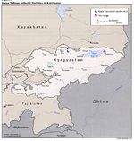 Mapa de las Principales Instalaciones de la Industria de Defensa de Kirguistán